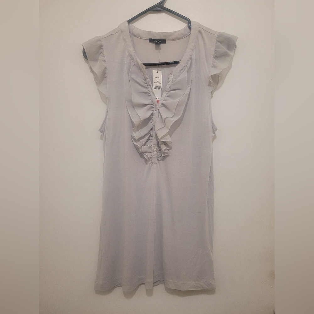 Jacob Brand Ruffle Sleeveless Top – Size Medium